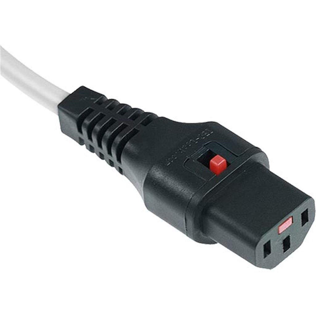 Scolm 1M C14-C13 Lck Wh PVC 1.0MM - image 2