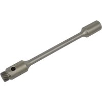 Sealey 1/2" BSP core drill extension, silver metal, cylindrical with threaded end and smooth finish.