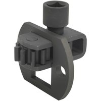 "Sealey 1/2 inch Drive Crankshaft Rotator for Mercedes Benz, dark gray metal with square and round openings"