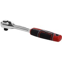 Sealey 1/2" drive flip reverse ratchet with chrome finish and red-black ergonomic handle.