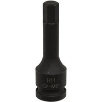 Black Sealey 1/2" drive hexagon brake caliper socket with H11 marking and durable Cr-Mo construction.