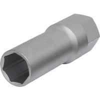 Sealey 1/2" drive wheel bolt security socket, metallic gray, hexagonal shape, designed for Honda, Hyundai, Toyota.