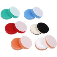Sealey 12 piece polishing pad set for 40mm polishers, includes assorted colored round foam and wool pads.