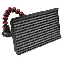 Black Sealey 12v LED PDR Line Board with striped panel and flexible suction cup mount.