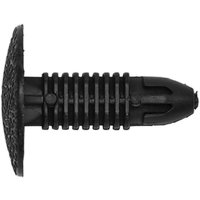 Black Sealey fir tree clip with ribbed shaft and flat round head, designed for Honda and Suzuki vehicles.