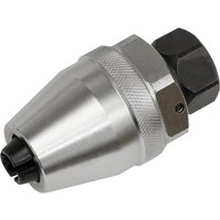 Sealey 3/8" Drive Impact Stud Extractor, silver metallic finish with textured grip and black hexagonal end.