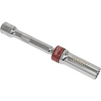 Sealey 3/8" Drive Universal Joint Spark Plug Socket, chrome finish with red band and flexible joint.
