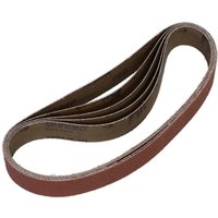 Sealey 30mm x 540mm sanding belt, brown abrasive surface, looped design, suitable for power sanders.