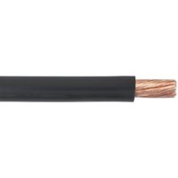 Black automotive starter cable with copper wire core, 25mm² thickness, 10m length, by Sealey.