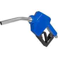 Blue Sealey ADB04 AdBlue automatic delivery nozzle with a curved metal spout and ergonomic black handle.