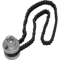 Sealey air dryer cartridge chain wrench with a silver cylindrical head and a long black chain loop.