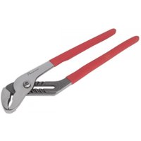 Sealey AK369 water pump pliers, 300mm, with red rubber grips and adjustable jaw.