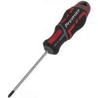 Phillips screwdriver with black and red Gripmax handle, silver 75mm shaft, and "Premier" branding.