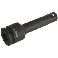 Black Sealey impact extension bar 150mm with 3/4in square drive, cylindrical body, and engraved size markings.