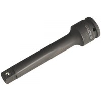 "Black Sealey impact extension bar, 200mm length, 3/4in square drive, with a smooth finish and engraved branding"