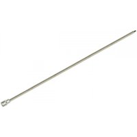 Sealey AK5537 extra-long spline socket bit, M12 x 800mm, silver, with 1/2in square drive and slender design.