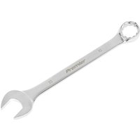 Silver Sealey combination spanner, super jumbo 32mm, with open-end and ring-end, engraved size markings.