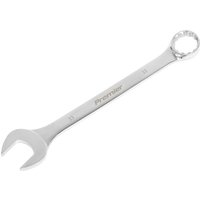 Silver Sealey combination spanner, super jumbo size, 33mm, with open and ring ends, smooth finish.