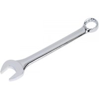 Silver Sealey jumbo combination spanner, 50mm, with open-end and ring-end, polished finish.