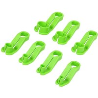 Green Sealey AC and fuel line hose disconnection set with six U-shaped plastic tools.