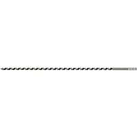 Auger wood drill bit, 10mm diameter, 600mm length, black spiral flutes, silver shank, by Sealey.