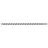Sealey auger wood drill bit, 12mm diameter, 460mm length, spiral design, silver finish with hexagonal shank.