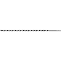 Auger wood drill bit, 13mm diameter, 460mm length, with spiral flutes and a sharp tip, by Sealey.