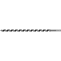 Auger wood drill bit, 460mm long, 16mm diameter, with spiral flutes and hex shank, by Sealey.