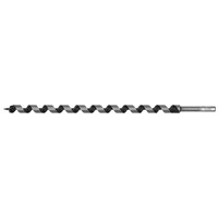 Sealey AW18x460 auger wood drill, 460mm long, 18mm diameter, spiral fluted steel shaft with pointed tip.
