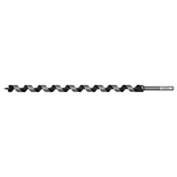 Sealey AW20x460 auger wood drill, 460mm long, 20mm diameter, black spiral design with silver shank.