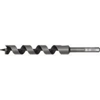 Steel Sealey auger wood drill bit, 22mm diameter, 235mm length, with spiral flutes and hex shank.