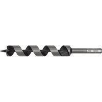Sealey AW25x235 auger wood drill bit, 25mm diameter, 235mm length, spiral design, silver and black finish.