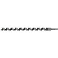 Sealey AW28x600 auger wood drill bit, 28mm diameter, 600mm length, spiral design, silver steel finish.