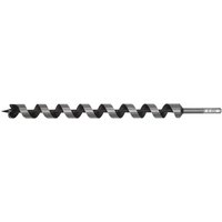 Sealey AW30x460 auger wood drill, 30mm diameter, 460mm length, spiral design, silver and black finish.