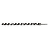 Sealey AW32x600 auger wood drill, 32mm diameter, 600mm length, black spiral flutes, hex shank.