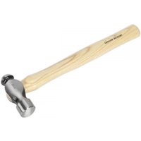 Sealey BPH24 ball pein hammer with polished steel head and smooth hickory wood shaft.
