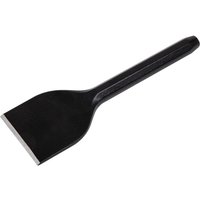 Black Sealey brick bolster chisel with a wide flat blade and sturdy handle.