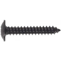 Black flanged head self-tapping screw, 4.2 x 25mm, Pozi drive, pack of 100, by Sealey.