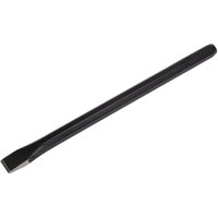 Black Sealey cold chisel, 19 x 300mm, with a flat cutting edge and hexagonal shaft.