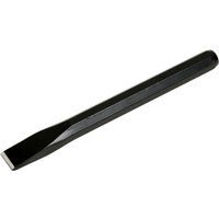 Black Sealey cold chisel, 25 x 250mm, with a hexagonal shaft and flat cutting edge.