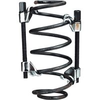 Black Sealey coil spring compressor set with two threaded rods and chrome-plated hooks.