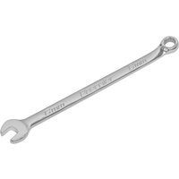 Silver Sealey combination spanner with open-end and ring-end, engraved size markings on the shaft.