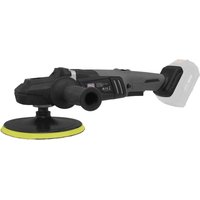 Black and gray Sealey cordless rotary polisher with a 180mm disc and ergonomic handle, body only, no battery.