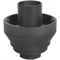 Black Sealey axle locknut socket, cylindrical shape with 3/4in square drive and grooved exterior.