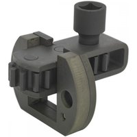 Sealey CV038 crankshaft rotator, dark gray metal, 1/2in square drive, U-shaped bracket, cylindrical top attachment.