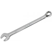 Silver Sealey 9mm combination spanner with open end and ring end, polished chrome finish.