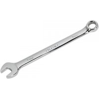 Silver Sealey CW10 combination spanner, 10mm, with open-end and ring-end, polished chrome finish.
