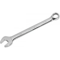 Sealey CW15 silver combination spanner, 15mm, with open-end and ring-end design, polished chrome finish.