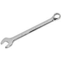 Silver Sealey CW20 combination spanner, 20mm, with open-end and ring-end, polished chrome finish.