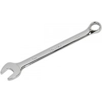 Silver Sealey CW24 combination spanner, 24mm, with open-end and ring-end, chrome finish.